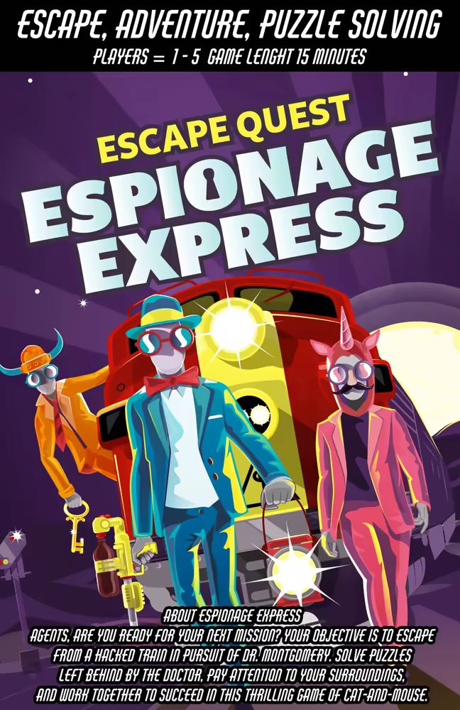 Espionage Express VR escape quest