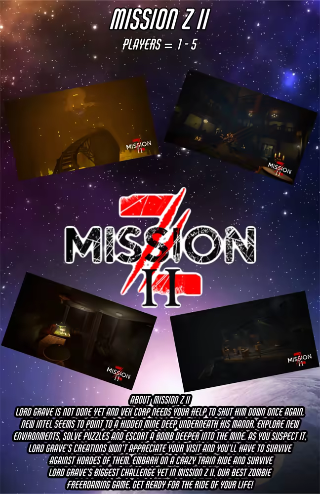 Mission Z II VR game